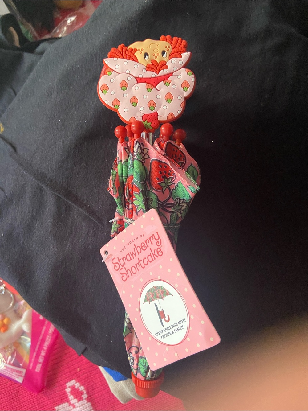 Kids Pink & Green Umbrella phone cover